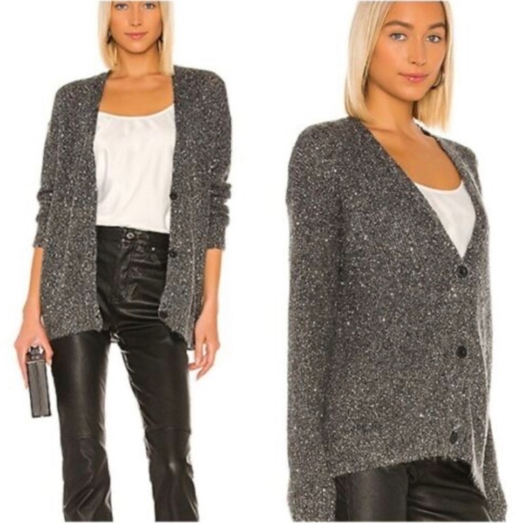 ATM Charcoal/Silver Revolve Cardigan - Picture 1 of 4
